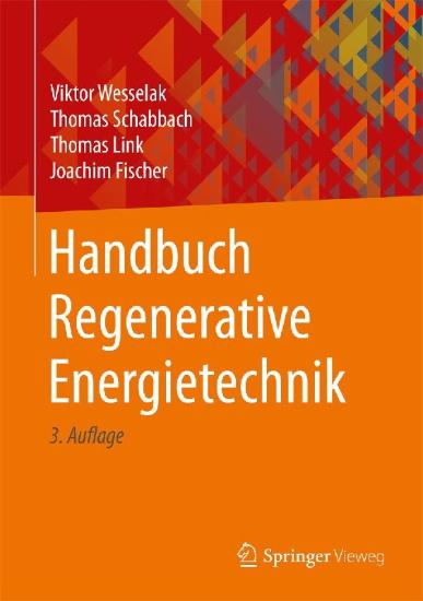 Buchcover und Innenansicht für das Buch: Handbuch Regenerative Energietechnik