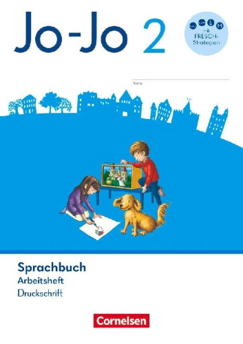 Buchcover und Innenansicht für das Buch: Jo-Jo Sprachbuch 2. Schuljahr - Allgemeine Ausgabe 2024 - Arbeitsheft in Druckschrift