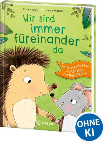 Buchcover und Innenansicht für das Buch: Wir sind immer füreinander da