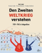 Buchcover und Innenansicht für das Buch: Infographie de la Seconde Guerre mondiale