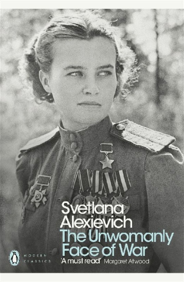 Buchcover und Innenansicht für das Buch: The Unwomanly Face of War