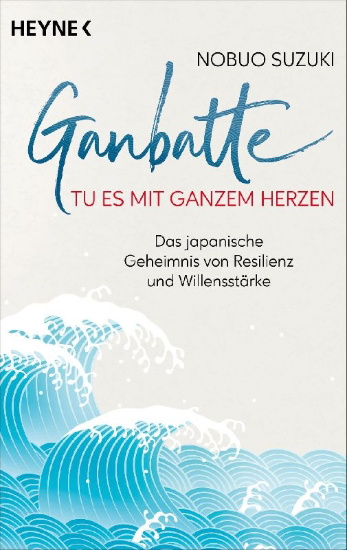 Buchcover und Innenansicht für das Buch: Ganbatte. El arte japones de vencer las dificultades