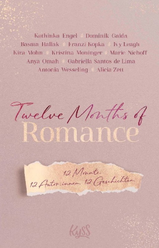 Buchcover und Innenansicht für das Buch: Twelve Months of Romance