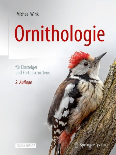 Buchcover und Innenansicht für das Buch: Ornithologie für Einsteiger und Fortgeschrittene