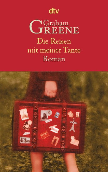 Buchcover und Innenansicht für das Buch: Travels with my Aunt (London 1969)