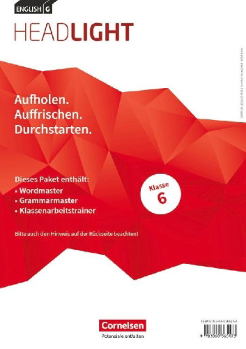 Buchcover und Innenansicht für das Buch: English G Headlight Band 2: 6. Schuljahr - Arbeitshefte Wordmaster, Grammarmaster und Klassenarbeitstrainer (Im Paket)