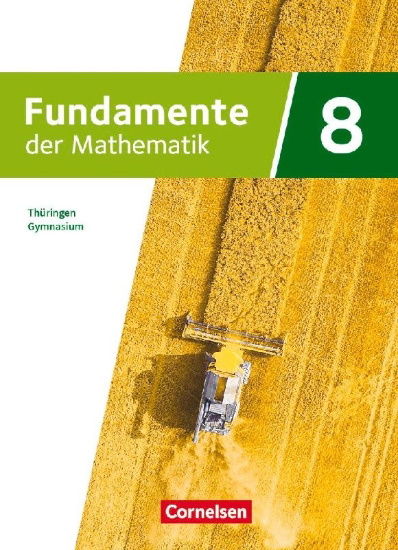 Buchcover und Innenansicht für das Buch: Fundamente der Mathematik 8. Schuljahr - Thüringen - Schulbuch