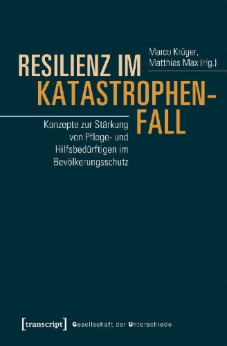 Buchcover und Innenansicht für das Buch: Resilienz im Katastrophenfall