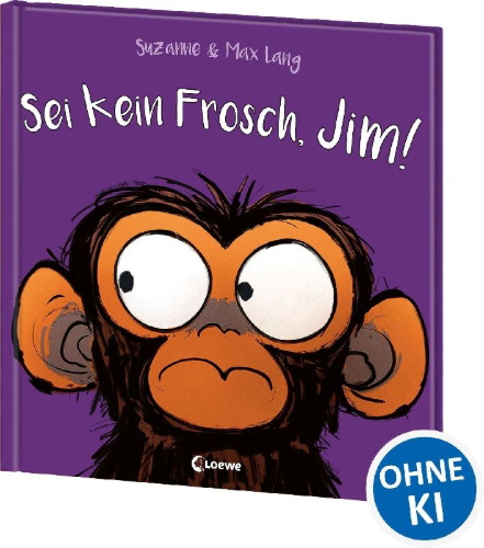 Buchcover und Innenansicht für das Buch: Grumpy Monkey - Don't be Scared