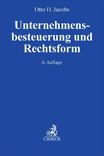 Buchcover und Innenansicht für das Buch: Unternehmensbesteuerung und Rechtsform