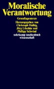 Buchcover und Innenansicht für das Buch: Moralische Verantwortung