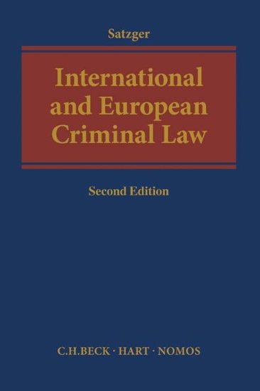 Buchcover und Innenansicht für das Buch: International and European Criminal Law