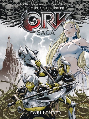 Buchcover und Innenansicht für das Buch: Ork-Saga 1: Zwei Brüder