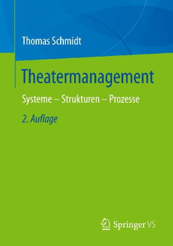 Buchcover und Innenansicht für das Buch: Theatermanagement
