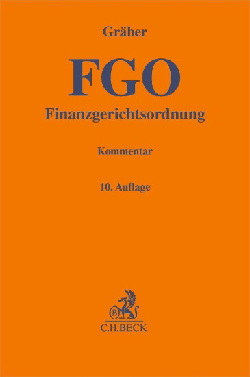Buchcover und Innenansicht für das Buch: Finanzgerichtsordnung. FGO