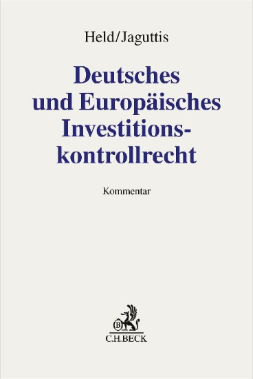 Buchcover und Innenansicht für das Buch: Deutsches und Europäisches Investitionskontrollrecht