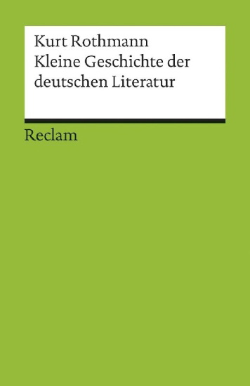 Buchcover und Innenansicht für das Buch: Kleine Geschichte der deutschen Literatur