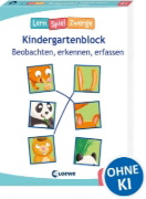 Buchcover und Innenansicht für das Buch: Die neuen LernSpielZwerge - Beobachten, erkennen, erfassen