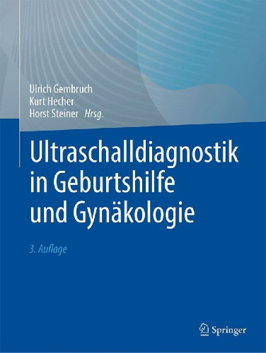 Buchcover und Innenansicht für das Buch: Ultraschalldiagnostik in Geburtshilfe und Gynäkologie