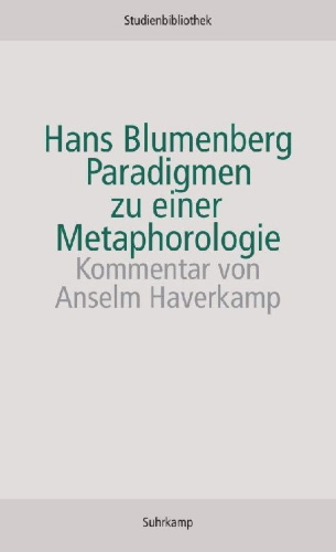 Buchcover und Innenansicht für das Buch: Paradigmen zu einer Metaphorologie