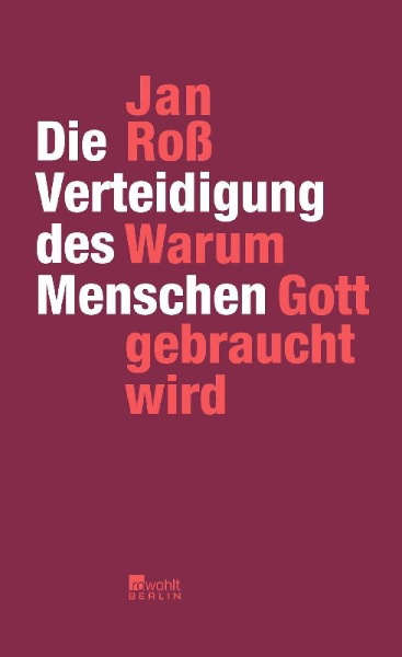 Buchcover und Innenansicht für das Buch: Die Verteidigung des Menschen