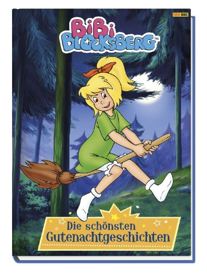 Buchcover und Innenansicht für das Buch: Bibi Blocksberg: Die schönsten Gutenachtgeschichten