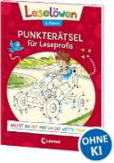 Buchcover und Innenansicht für das Buch: Leselöwen Punkterätsel für Leseprofis - 2. Klasse (Rot)