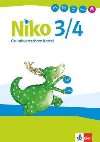 Buchcover und Innenansicht für das Buch: Niko Sprachbuch 3/4. Grundwortschatzkartei, Allgemeine Ausgabe Klasse 3/4