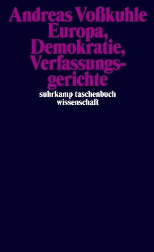 Buchcover und Innenansicht für das Buch: Europa, Demokratie, Verfassungsgerichte