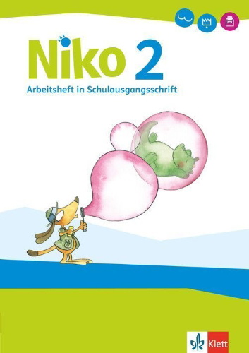 Buchcover und Innenansicht für das Buch: Niko Sprachbuch 2, Arbeitsheft in Schulausgangsschrift