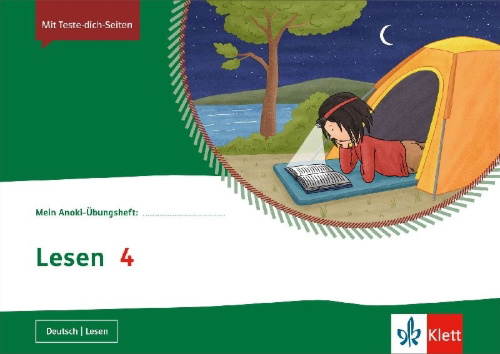 Buchcover und Innenansicht für das Buch: Lesen 4. Übungsheft Klasse 4