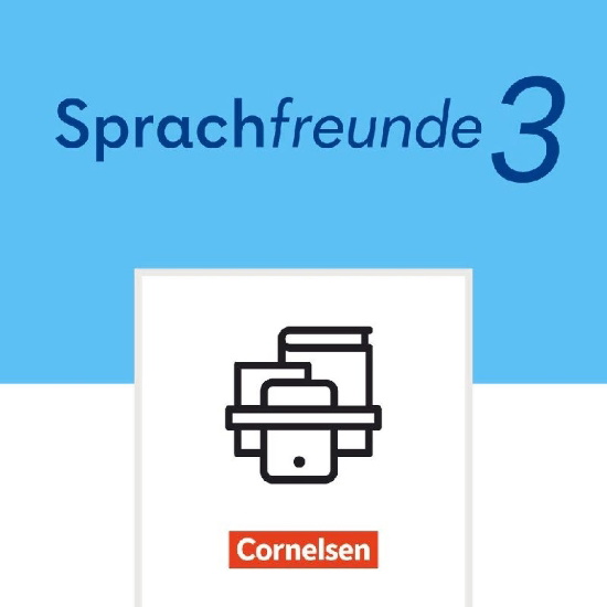 Buchcover und Innenansicht für das Buch: Sprachfreunde 3. Schuljahr - Östliche Bundesländer und Berlin - Ausgabe 2022 - Basiskompetenzen Mathe und Deutsch - 5-Minuten-Training Sprache, Lesen und Mathematik