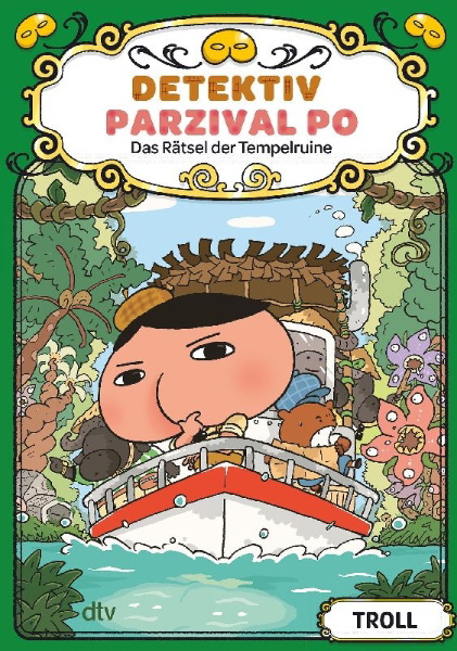 Buchcover und Innenansicht für das Buch: Detektiv Parzival Po (5) - Das Rätsel der Tempelruine
