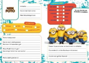 Buchcover und Innenansicht für das Buch: Minions: Meine Freunde