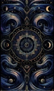 Buchcover und Innenansicht für das Buch: Soulmirror Tarot - 78 Karten mit Buch - (Soul Path, sensitive Tarotkarten)