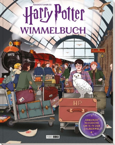Buchcover und Innenansicht für das Buch: Where in the Wizarding World? an Official Harry Potter Search and Find Book