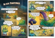 Buchcover und Innenansicht für das Buch: Leselöwen Comics 2. Klasse - Gefahr in der Oberwelt