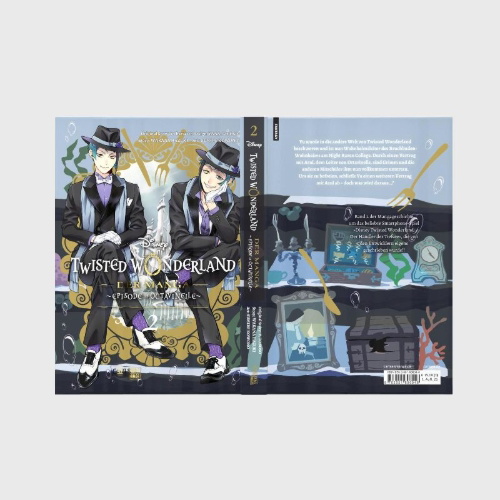 Buchcover und Innenansicht für das Buch: Twisted Wonderland: The Comic - Episode of Octavinelle