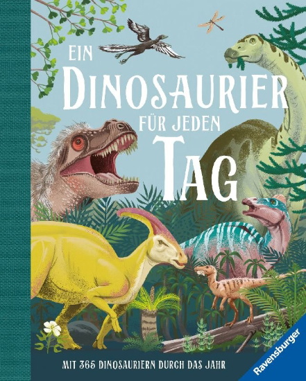 Buchcover und Innenansicht für das Buch: A Dinosaur a Day