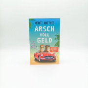 Buchcover und Innenansicht für das Buch: Arsch voll Geld