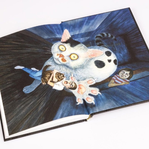 Buchcover und Innenansicht für das Buch: Itou Junji no Neko Nikki: Yon & Mu