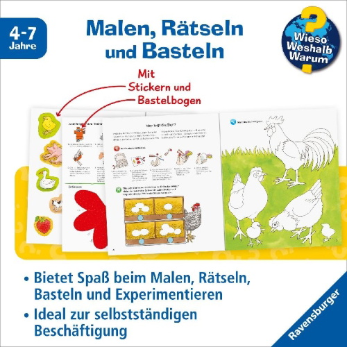 Buchcover und Innenansicht für das Buch: Wieso? Weshalb? Warum? aktiv-Heft: Bauernhof