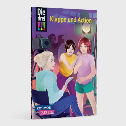 Buchcover und Innenansicht für das Buch: Die drei !!!: Klappe und Action