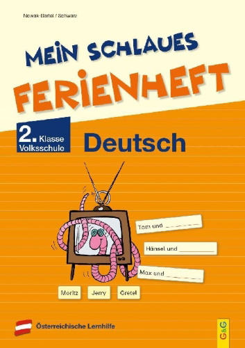 Buchcover und Innenansicht für das Buch: Mein schlaues Ferienheft Deutsch - 2. Klasse Volksschule