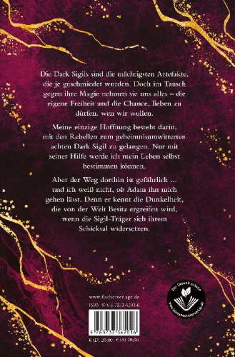 Buchcover und Innenansicht für das Buch: Dark Sigils - Wie die Dunkelheit befiehlt