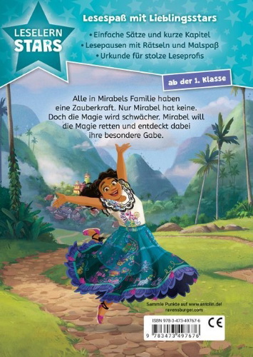 Buchcover und Innenansicht für das Buch: Leselernstars: Disney - Encanto