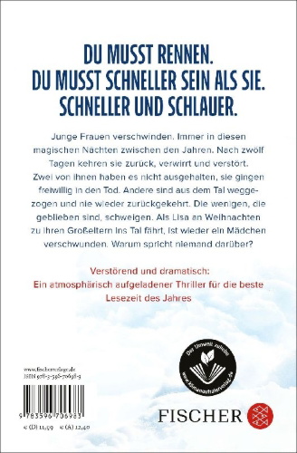 Buchcover und Innenansicht für das Buch: Rauhnächte - Sie werden dich jagen