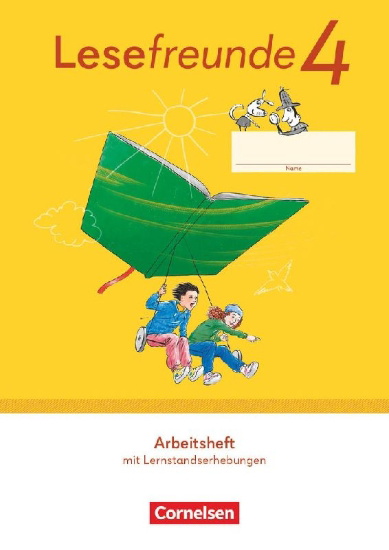Buchcover und Innenansicht für das Buch: Lesefreunde 4. Schuljahr. Arbeitsheft mit Lernstandserhebungen - Östliche Bundesländer und Berlin