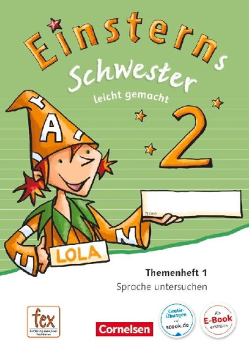 Buchcover und Innenansicht für das Buch: Einsterns Schwester - Sprache und Lesen 2. Schuljahr - Themenheft 1: Sprache untersuchen