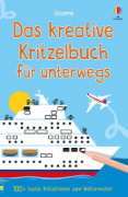 Buchcover und Innenansicht für das Buch: Das kreative Kritzelbuch für unterwegs